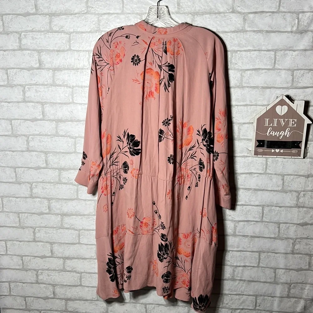 Free people pink/rose floral dress size XS - Picture 11 of 13